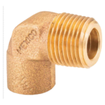 Codo 90° con rosca exterior, nibco